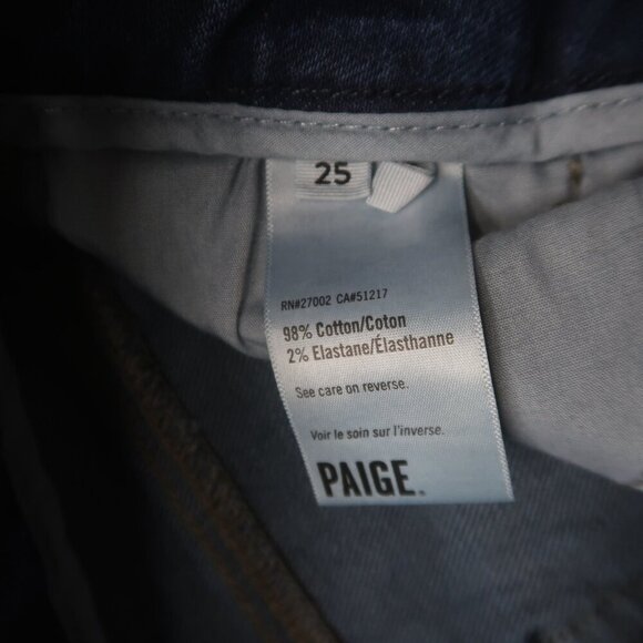 Paige Stella Jolene Grecia Jeans High Rise Slit Ankles Size 25 NWT - Picture 9 of 12